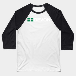 Devon County Flag - England Baseball T-Shirt